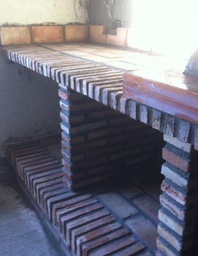Construcción de chimenea detalle general 2